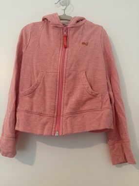 Vineyard Vines Kids Coral Pink Hooded Zip Puffer Jacket